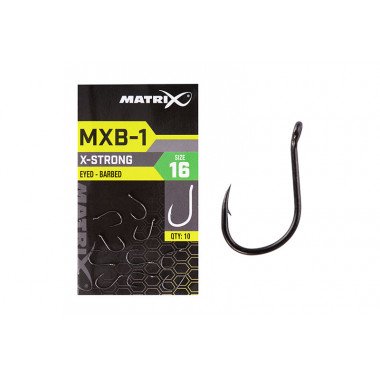 Modelo Anzuelo Matrix - MXB-1 - Barbed Eyed (Black Nickel) 10pcs