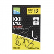 Preston Hook - KKH - Eyed Barbed - 12 - 10pcs