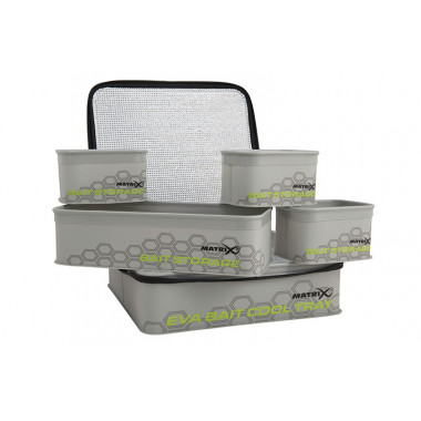 Matrix EVA  Bait Cooler Tray (light grey) (inc 4 tubs)