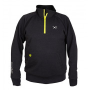 Matrix Minimal Black Marl 1/4 Zip Sweater XXL